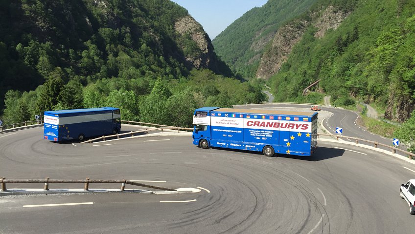 Travelling through France - Removal vans